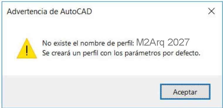 Aviso de perfil